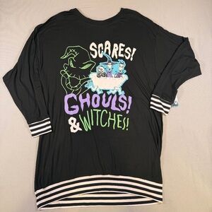 Disney’s Nightmare Before Christmas Women’s Long Sleeve Sleepshirt Size M